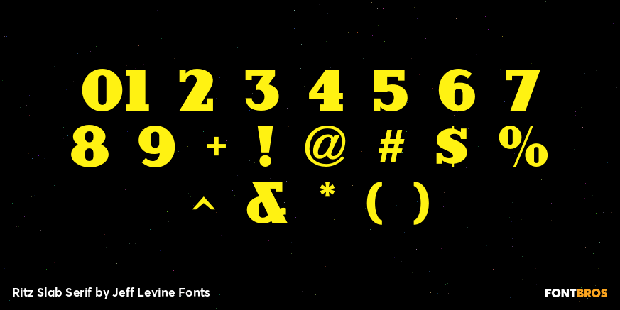 Ritz Slab Serif Font Poster #4
