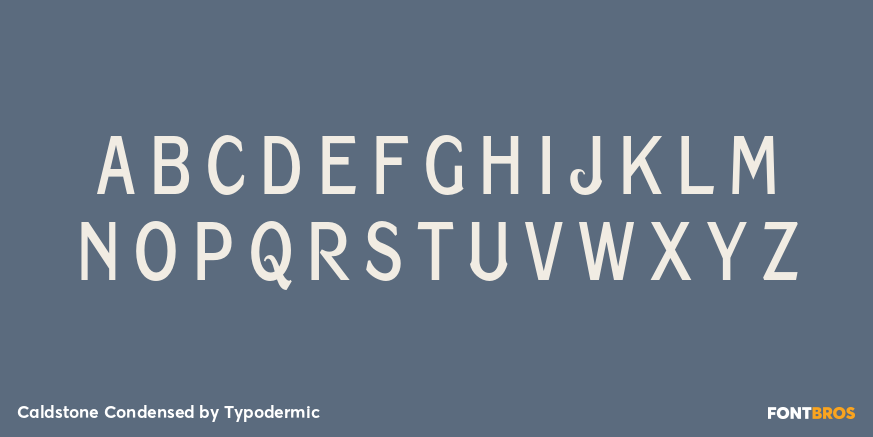 Caldstone Condensed Font Poster #2