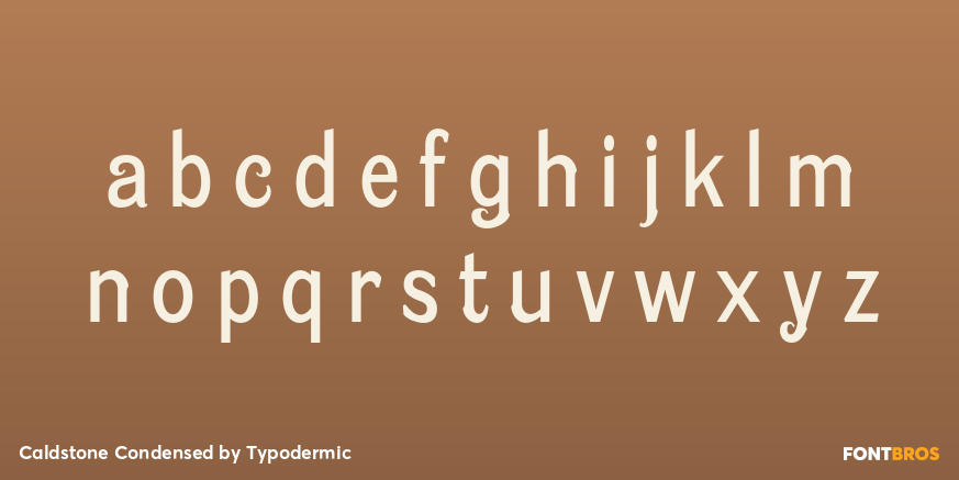 Caldstone Condensed Font Poster #3