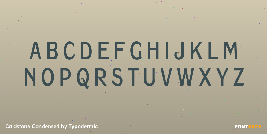 Caldstone Condensed Font Poster #1