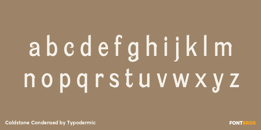 Caldstone Condensed Font Poster #1