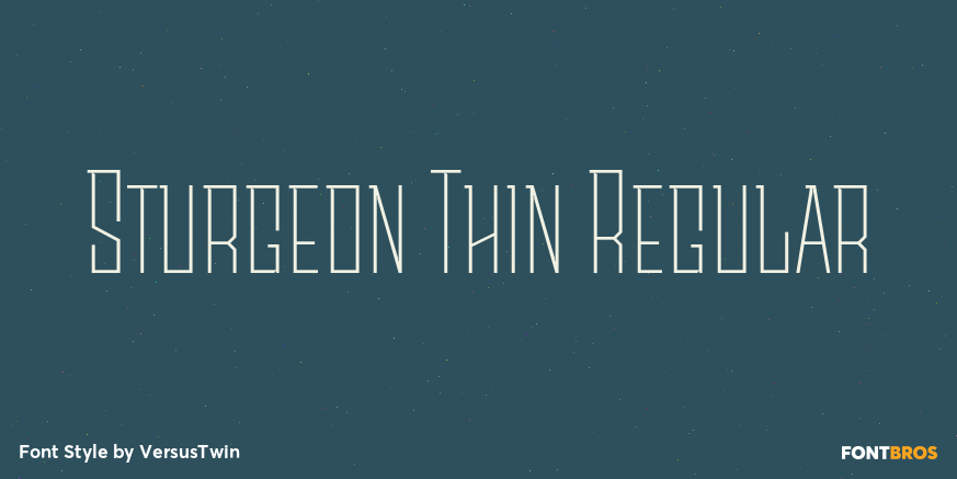 Sturgeon Thin Regular Font Poster #1