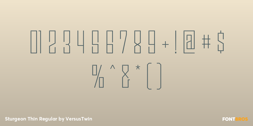 Sturgeon Thin Regular Font Poster #1