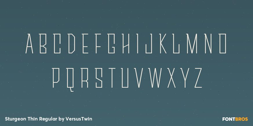 Sturgeon Thin Regular Font Poster #3
