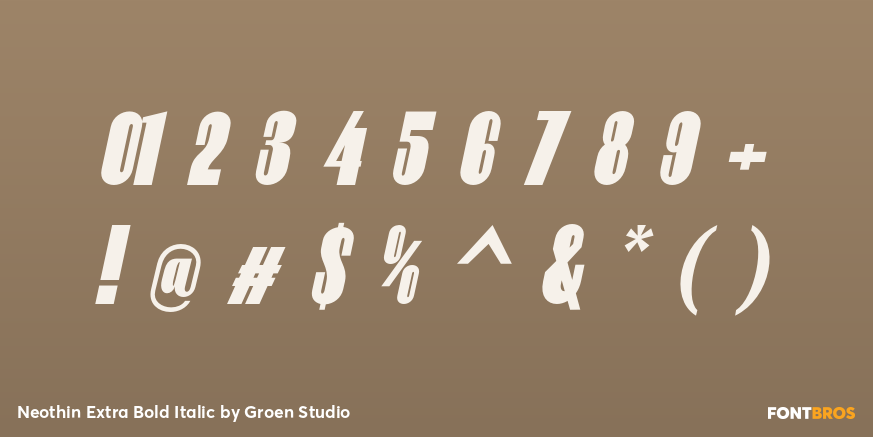 Neothin Extra Bold Italic Font Poster #4