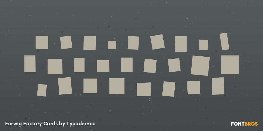 Earwig Factory Cards Font Poster #1