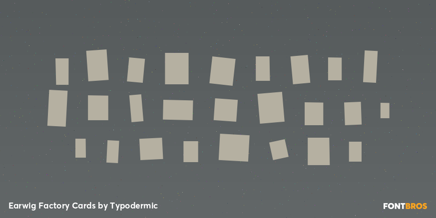 Earwig Factory Cards Font Poster #1
