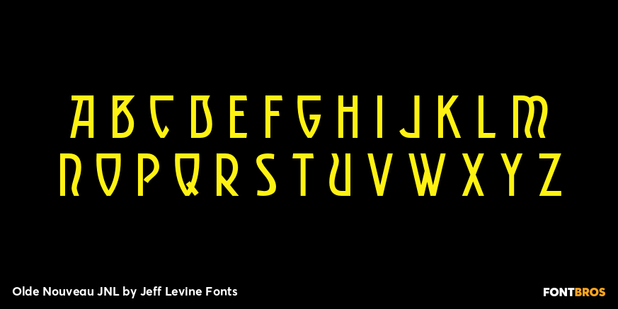 Olde Nouveau JNL Font Poster #2