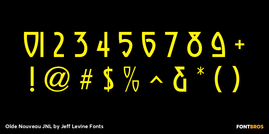 Olde Nouveau JNL Font Poster #4