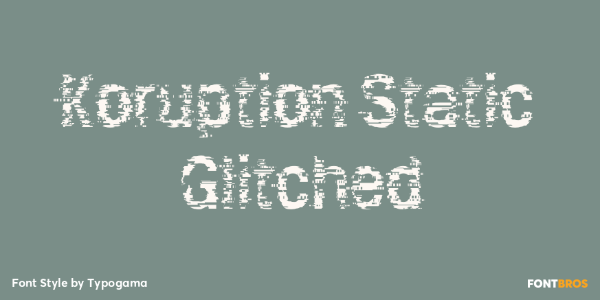 Koruption Static Glitched Poster
