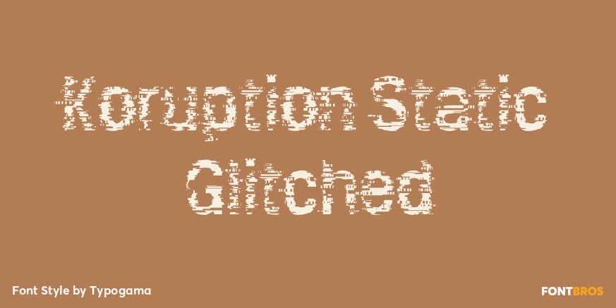 Koruption Static Glitched Poster