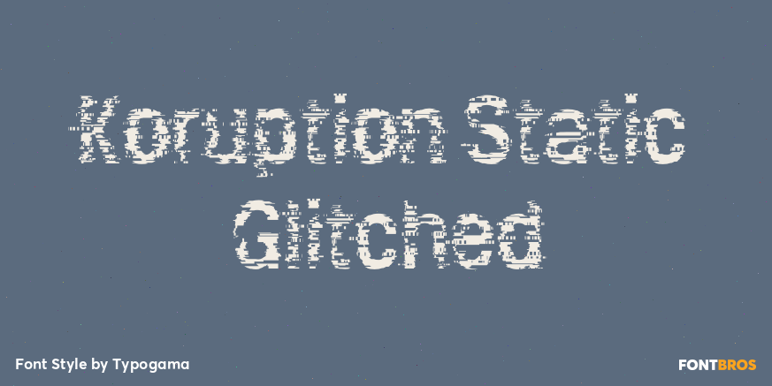 Koruption Static Glitched Poster