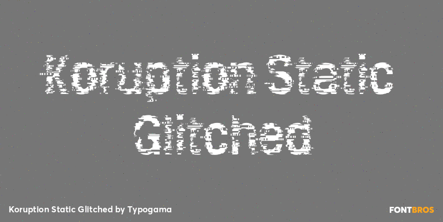 Koruption Static Glitched Poster