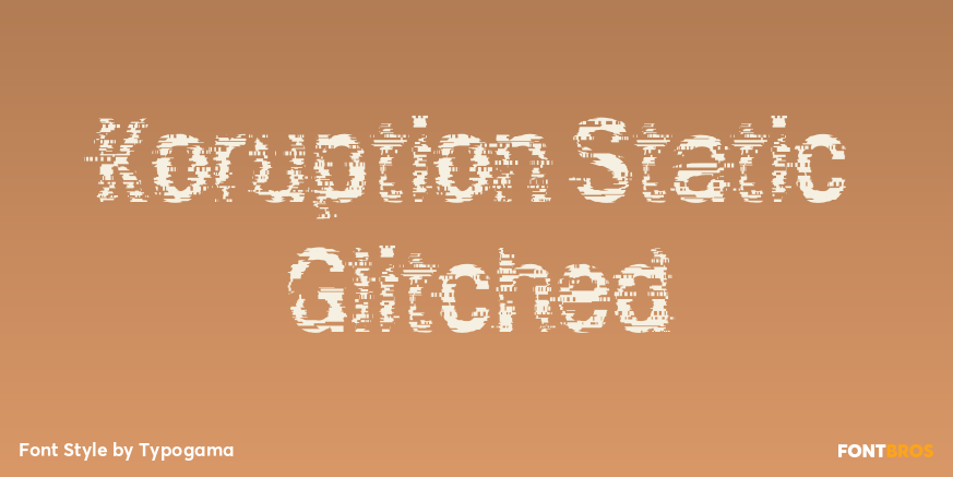Koruption Static Glitched Poster