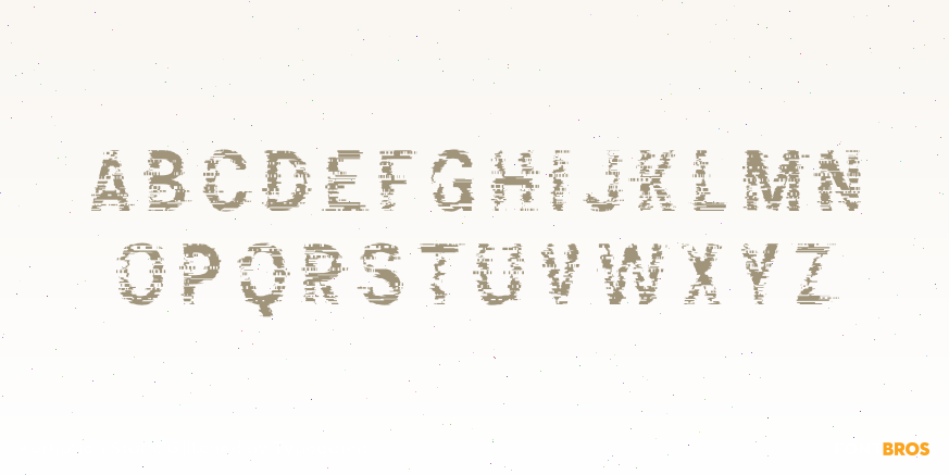 Koruption Static Glitched Font Poster #2