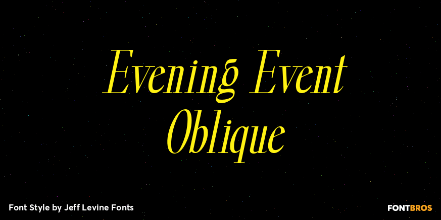Evening Event Oblique Poster