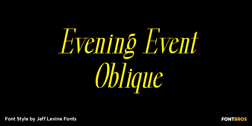 Evening Event Oblique Poster