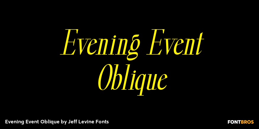 Evening Event Oblique Poster