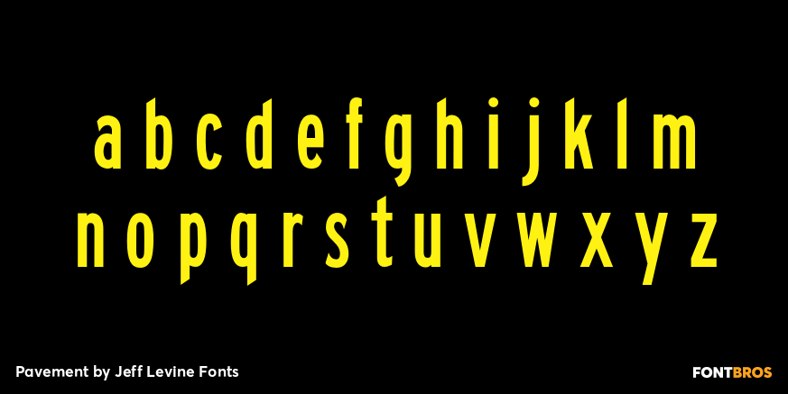 Pavement Font Poster #3