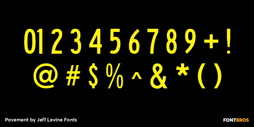 Pavement Font Poster #4