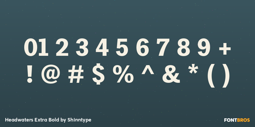 Headwaters Extra Bold Font Poster #4