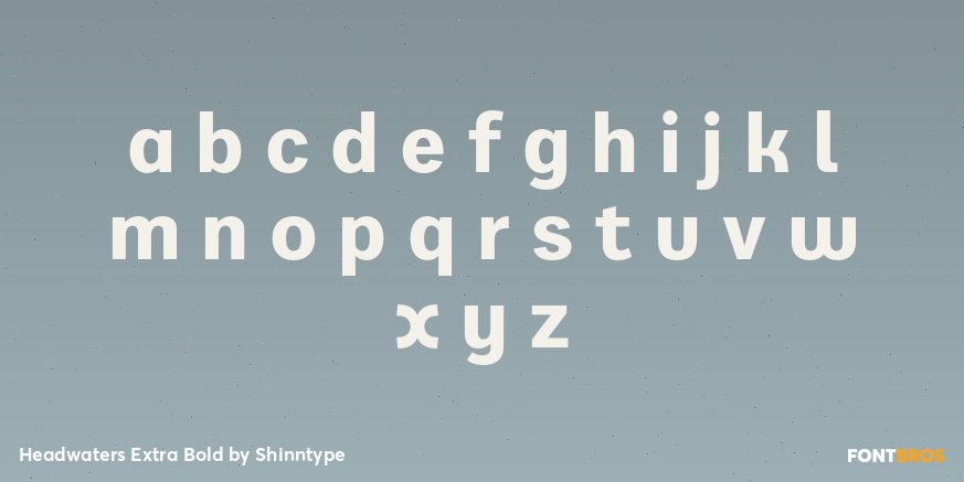 Headwaters Extra Bold Font Poster #3