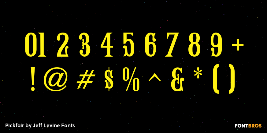 Pickfair Font Poster #4