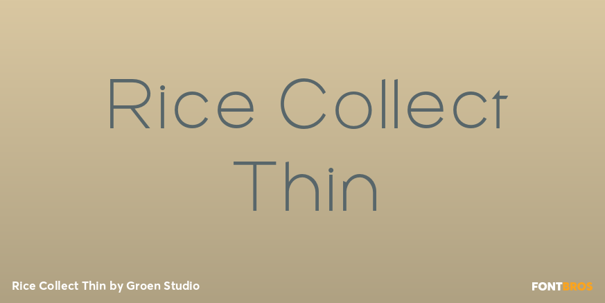 Rice Collect Thin Poster