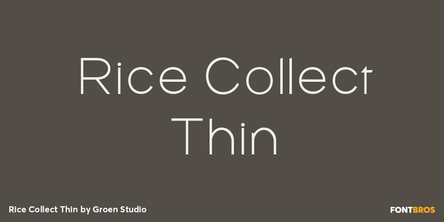 Rice Collect Thin Poster