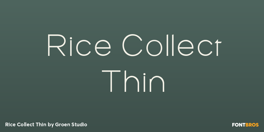 Rice Collect Thin Poster