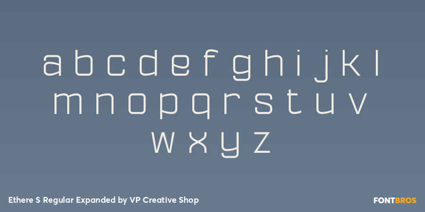 Ethere S Regular Expanded Font Poster #1