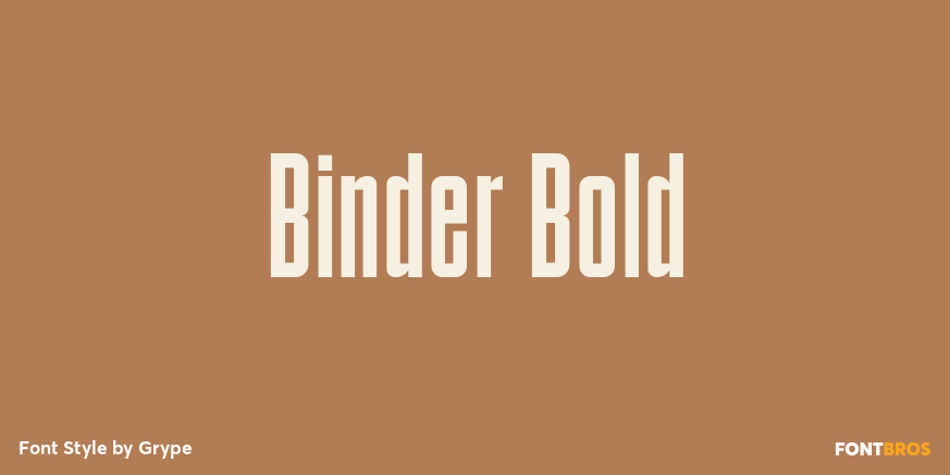Binder Bold Font Poster #1