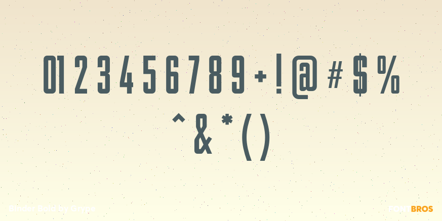 Binder Bold Font Poster #4