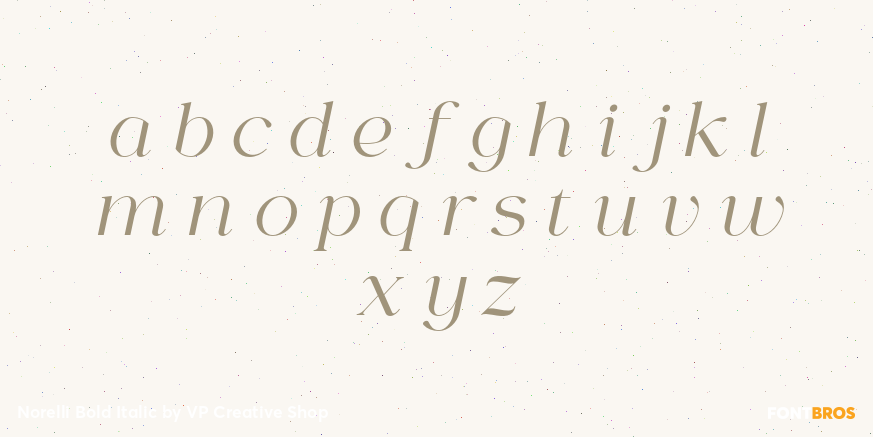 Norelli Bold Italic Font Poster #3