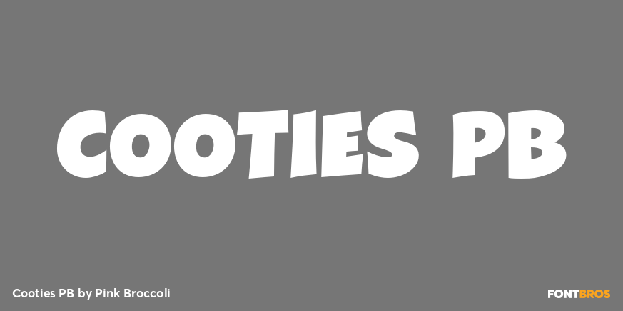 Cooties PB Font Poster #1