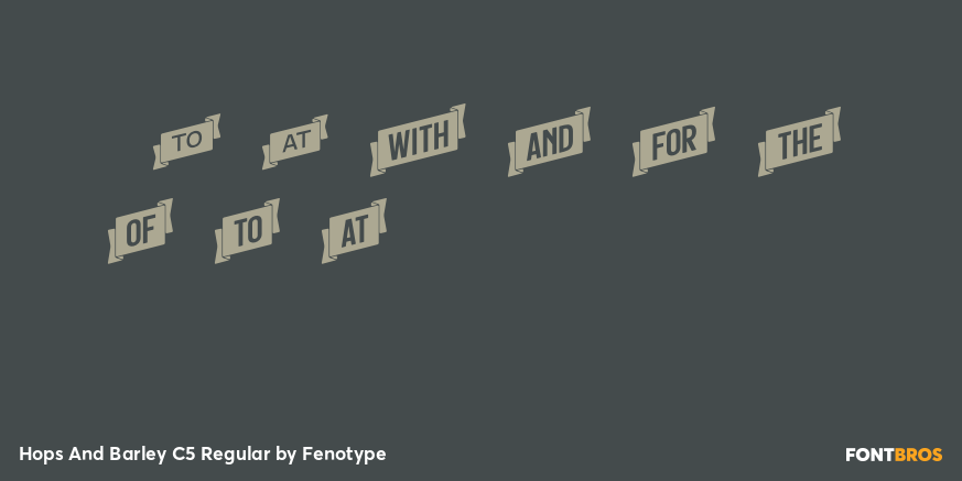 Hops And Barley C5 Regular Font Poster #4