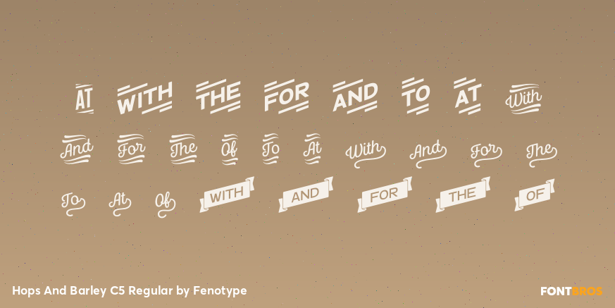Hops And Barley C5 Regular Font Poster #1
