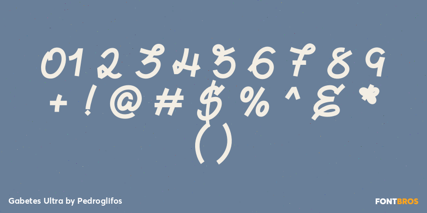 Gabetes Ultra Font Poster #1