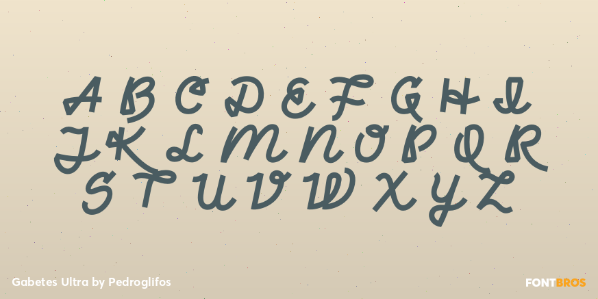 Gabetes Ultra Font Poster #2