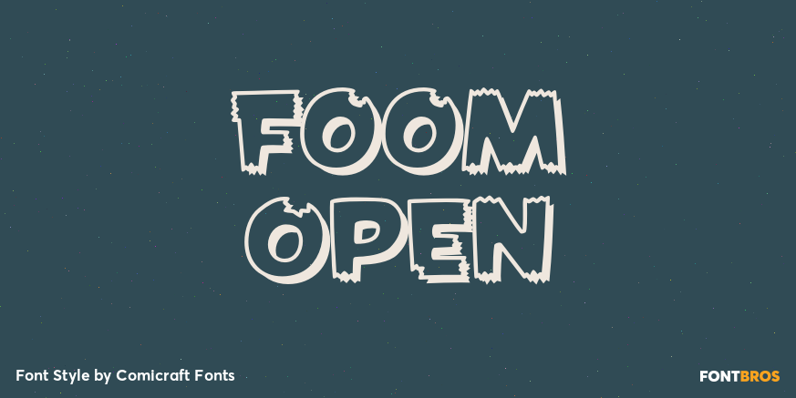 Foom Open Font Poster #1