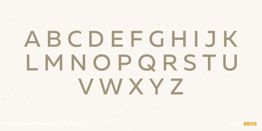 Muller Next Regular Font Poster #2