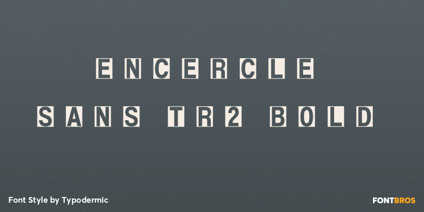 Encercle Sans TR2 Bold Font Poster #1