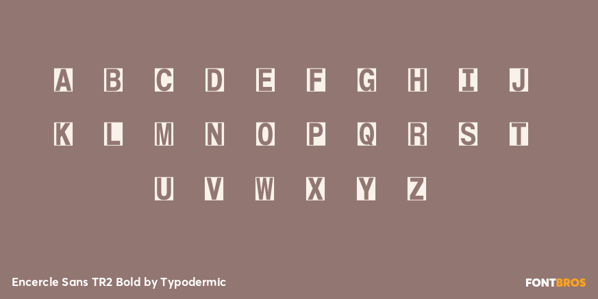 Encercle Sans TR2 Bold Font Poster #2