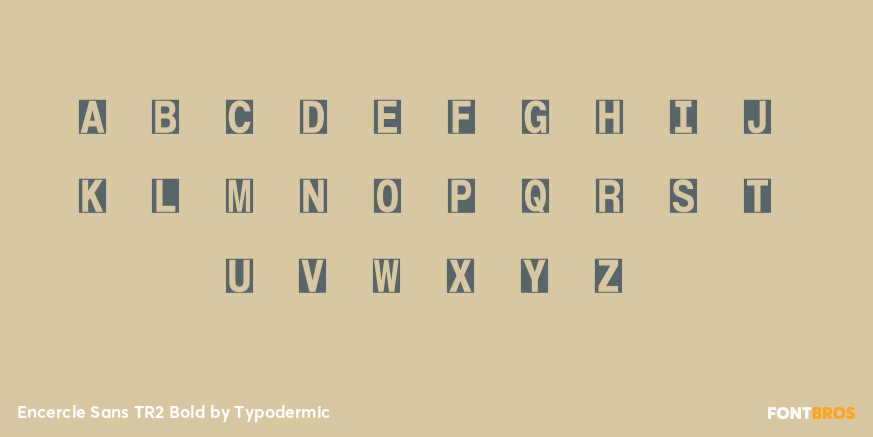 Encercle Sans TR2 Bold Font Poster #3