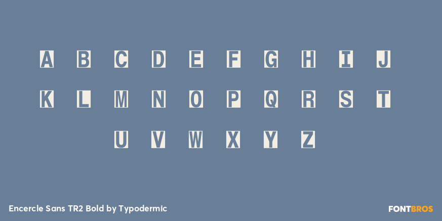 Encercle Sans TR2 Bold Font Poster #1