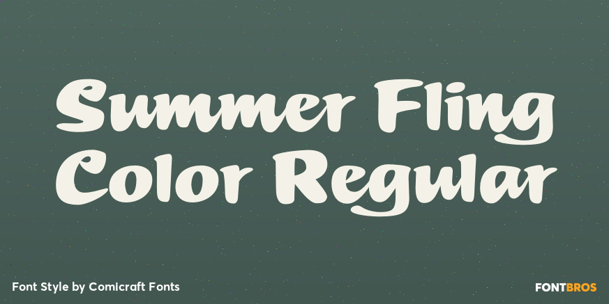 Summer Fling Color Regular Poster