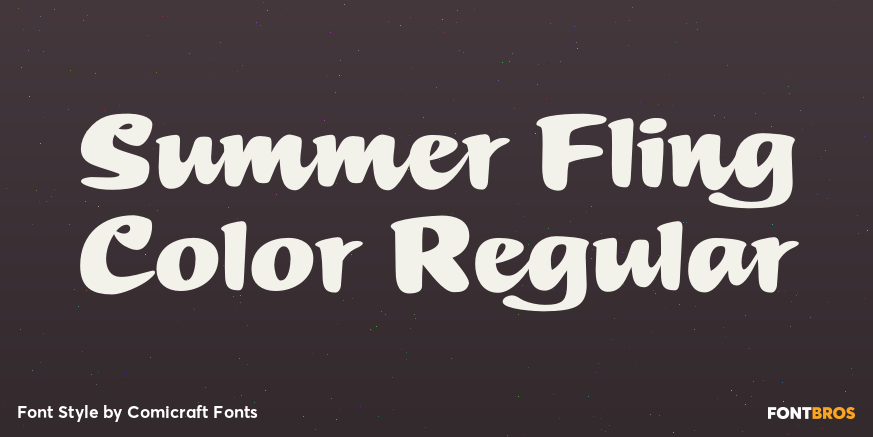 Summer Fling Color Regular Poster