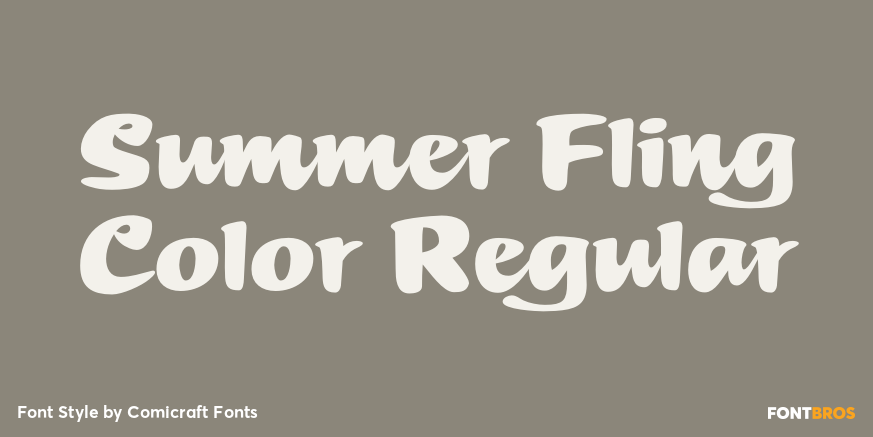 Summer Fling Color Regular Poster