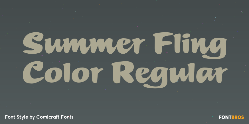 Summer Fling Color Regular Poster