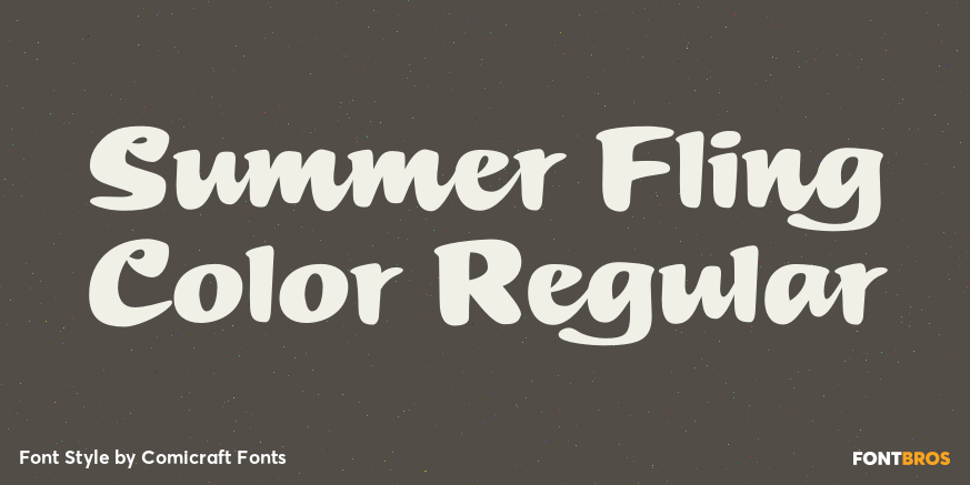 Summer Fling Color Regular Poster